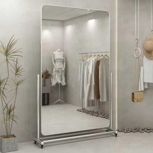 이동식 전신거울 실버 조절 날씬해 바퀴 73 가능 178 라운드 스테인리스