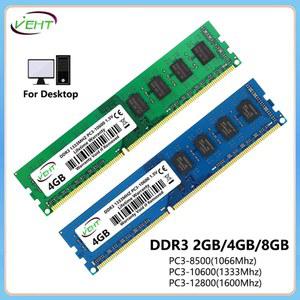 DDR3 데스크탑 메모리 램 PC3 1066 1333 1600Mhz 1 5V 240 핀 8500 10600 12800 DIMM 비 ECC 컴퓨터 2GB 4GB 8GB