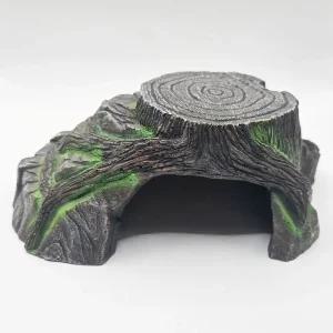 어밥 원목 나이테 모양 파충류 거북이 소 동물 쉼터 계단