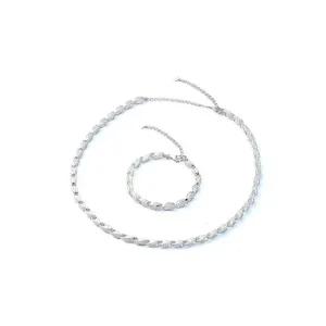 (빅)J제이]국산 순은 99.9% 볼륨 컷팅체인 팔찌(2.5돈)