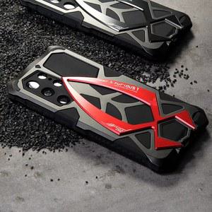 핸드폰케이스 갤럭시 S25 울트라 S24 5G용 메탈 아머 방지 폰 풀커버 케이스 보호 내충격