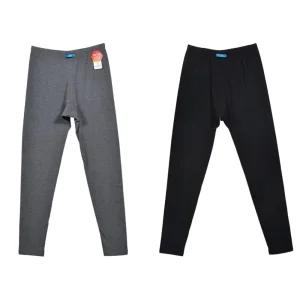 남성 겨울 보온 면 기모 할아버지 내복 바지 하의 언더웨어 두꺼운 남자