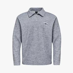 [프로스펙스]남자 그레이 기모 하프집업 니트 카라티셔츠 / 남성 가을겨울 긴팔티 PS3MT24W721_IC