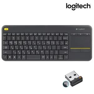 로지텍코리아 K400 Plus 무선 터치 패드 키보드 한글 자판 수신기 포함