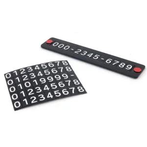 심플한 부착식 자석 주차번호판 간편 조합형 번호판 자석주차번호판 주차알림판 전화번호알림판