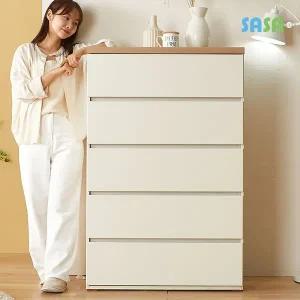 [SASA]사사가구 정리왕 칸칸이 800 5단 서랍장