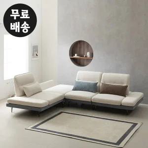 [벤티스가구]로든 패브릭 모듈 코너형 소파 5인용 스윙 가구 디자인 페브릭 모듈형 5인 거실(블루)