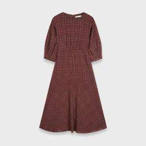 [미쏘] 체크 롱 원피스 (MIWOWB943B-T)