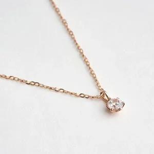 [로이드](센텀시티점)0.09ct 솔리테어 다이아 14K 목걸이 LNF25024D