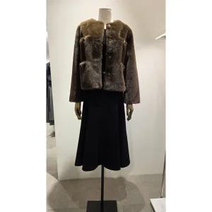 [지고트](광주신세계)JRAE3FSN01[라운드 페이크퍼 재킷]