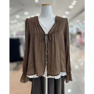 [갤러리아] 부루앤쥬디 리본레이어드블라우스 BBRJBL120B