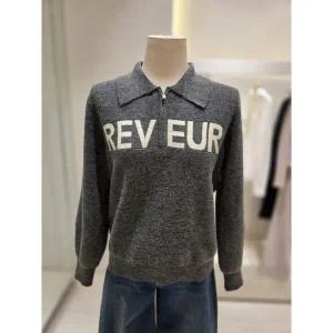 [SOUP](신세계 사우스시티) 레터링 반집업 카라 니트 (SBALK82)