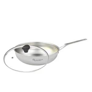 퀸즈 IH 316스텐 무연마제 궁중팬26cm-커버