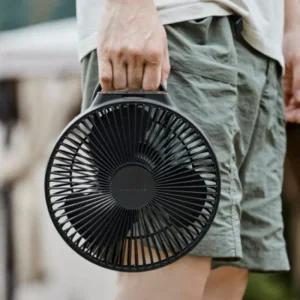 크레모아 캠핑용 선풍기 블랙 무선 팬 V1040 저소음