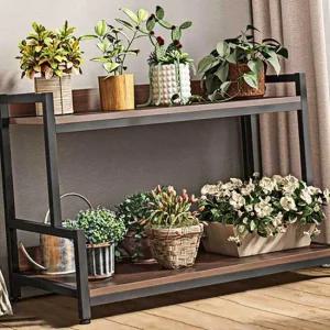 화분 진열대 철제 선반 계단식 2 단화 분 테이블 화분거치대 2단화분진열대 철제화분선반