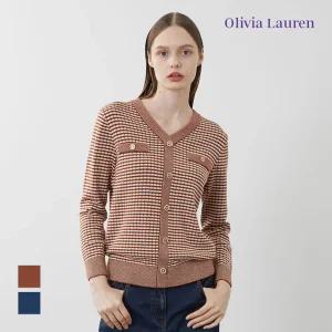 [올리비아로렌] 스트라이프 메탈 풀오버_VOCBL3W9331