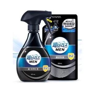 페브리즈맨 쿨아쿠아향 5대냄새 본품1리필1개 탈취제