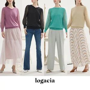 로가시아 25SS 스파클링 메탈 니트 4종