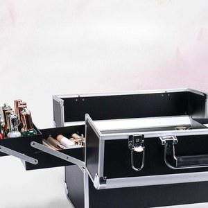 메이크업박스 캐리어 전문가 수납 네일가방 블랙 대용량 초대형