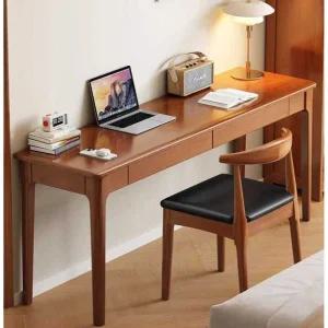 슬림책상 폭좁은 테이블 좁고긴테이블 월넛 창가테이블