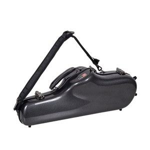 크로스록 복합 탄소 섬유 케이스는 탈착식 어깨끈이 있는 레귤러 알토 색소폰에 적합합니다. 블랙(CRF3000ASBK)