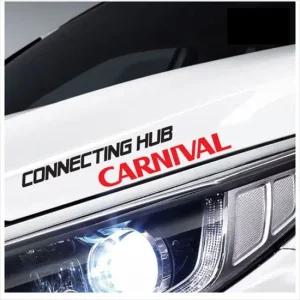 D24 카니발 4세대 슬로건 로고 데칼스티커 슬로건스티커 흘림체 스티커데코스티커