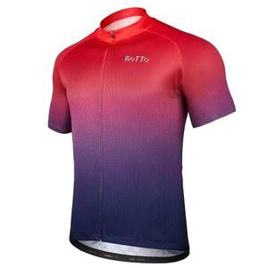 ROTO 사이클링 저지 남성용 자전거 셔츠 반팔 그라디언트 컬러 시리즈