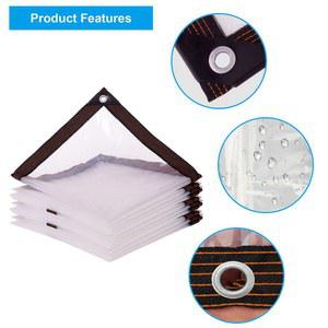 투명 타포린 PE 방수 천 온실 즙이 많은 식물 방수 커버 집 창 따뜻한 필름 유지 두께 0.1mm