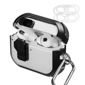 에어팟 프로3 잠금 케이스 범퍼락 + 철가루 방지 스티커 2p 세트 분실 방지 투명