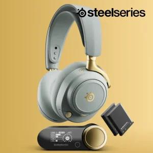 [국내정품] 스틸시리즈 아크티스 노바 엘리트 무선 게이밍헤드셋 세이지골드