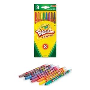 돌리는 트위스트 8색 색연필 잘섞이는 유아색연필 신학기준비물 색연필일러스트