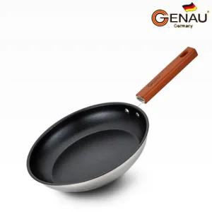 [롯데백화점]브로드아미(리빙) [독일 제너] 레벤 자일란플러스코팅 나무손잡이 IH 스텐 후라이팬-28cm