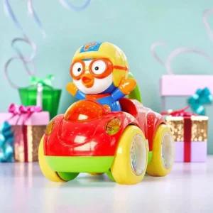 뽀로로 오르골자동차 사운드 라이트 캐릭터 미니카 정서안정 언어발달 장난감차 유아 어린이