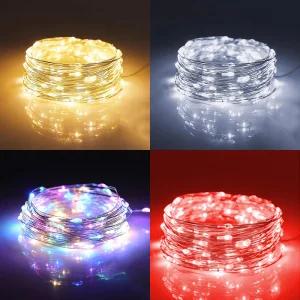 크리스마스 건전지 와이어 트리 전구 지네전구 줄조명 100구 200구