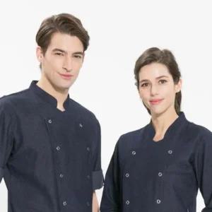 [아우트]S 요위생복 롤업조리복 요복 셰프복 7부조리