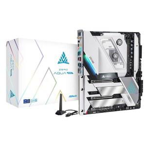 ASRock Z690 아쿠아 LGA1700 마더보드 8 SATA3 DDR5 듀얼 채널 6400+ (OC) MHz 192GB EATX 2온스 구리 PCB 12층 SATA3 6.0 Gb/s 썬더볼트 WiFi 6E 2.5G LAN PCIe 5.0 M.2 Marvell 10G LAN