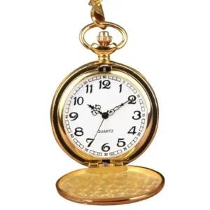 [골드스마일]포켓 워치 클래식 골드 빈티지 회중시계