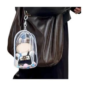 라부부 인형 투명 케이스 PVC 케이스 키링 악세사리 인형옷입히기 보관 커버