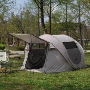 메사캠프 캠핑 5인 원터치 텐트 티클라 프로5 밀크티