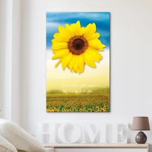 행운의 그림 해바라기 폴라 캔버스액자 벽걸이 컨버스 꽃액자 인테리어 UV출력 장식 소품