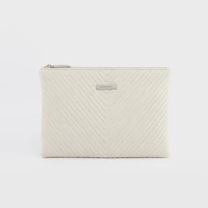 세이나 소가죽 V퀼팅 체인 클러치백 아이보리 AL68-2804-IV