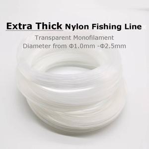 Yisy 초강력 나일론 낚싯줄 바닷물 보트 낚시 빅 사이즈 투명 초강력 모노필라멘트 직경 1.0mm2.5mm