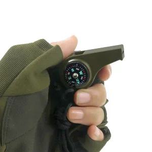 [콩심팥심]휴대용 미니 휘슬 호각 호루라기 나침반 온도계