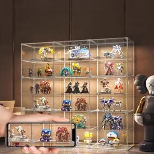 디스플레이 투명 피규어 장식장 진열 아크릴 선반 랙 진열장 인형 인테리어 박스 쇼케이스