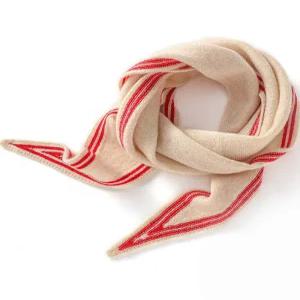 캐시미어 100 삼각머플러 쁘띠 투톤 넥워머 여자 베이지 어깨 따뜻한 펀칭 스카프