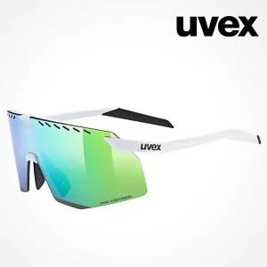 우벡스 고글 페이스 스테이지 CV 화이트-그린 S5330698885 스포츠 선글라스