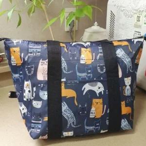 보냉가방 일러스트 가방 쿨러 보냉 대형 도시락가방 타포린백