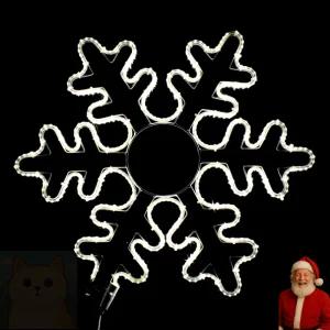 크리스마스 LED 눈꽃조명 대형 논네온 밸트 백색 실외 인테리어장식 한정판조명
