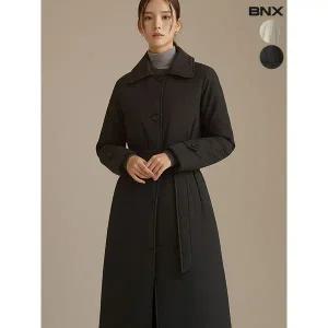 [하프클럽/BNX]여성 발마칸 벨트 트렌치 롱 패딩 코트