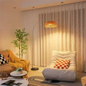 라탄 활장스탠드 플로어장스탠드 거실 조명 쇼파 테이블